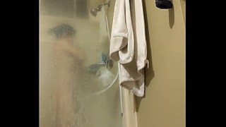 [SpyCam, Old Chinese, Chinese StepMom Shower] My 45 Years Old Chinese StepMom Shower 3